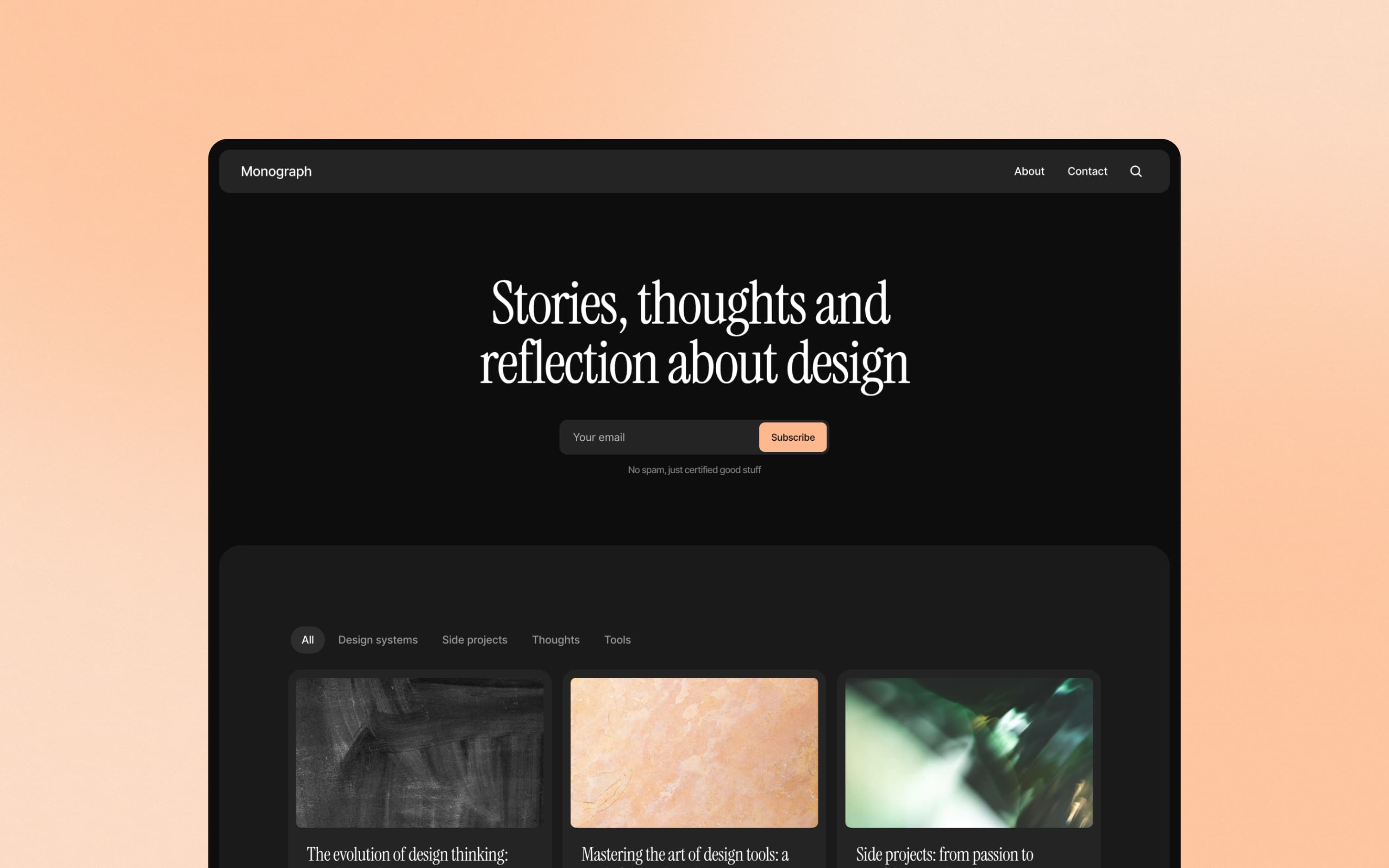 Monograph template