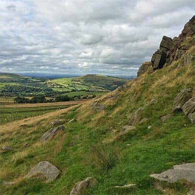 The beautiful countryside of the Peak District